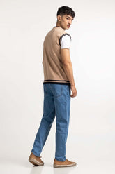 Beige Basic Sweater MN-SWT-WS23-055